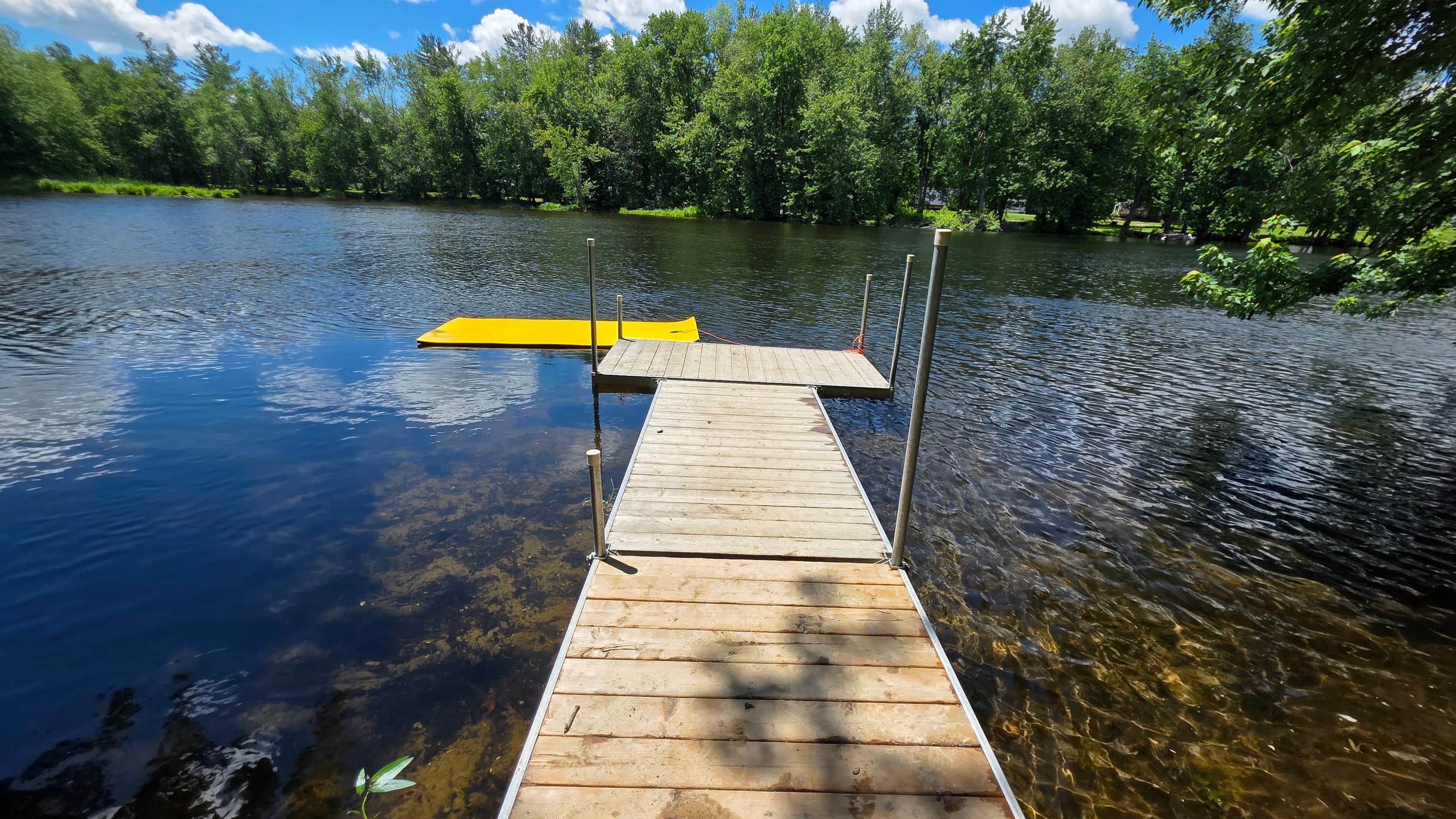 Private 10 ft dock with water mat (new 2026)