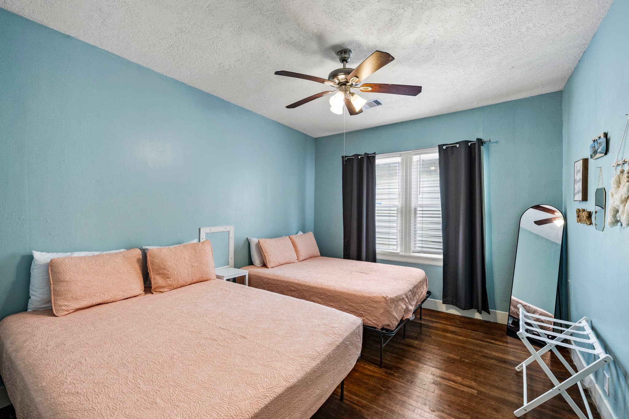 Port Side at M (Upper Left) — the second bedroom with two queen beds.