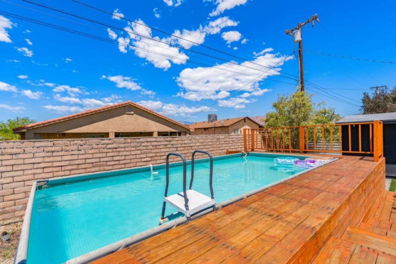Boho Bungalow: with above ground pool, hot tub, firepit & games in Desert Hot Springs by Rather Be Properties
