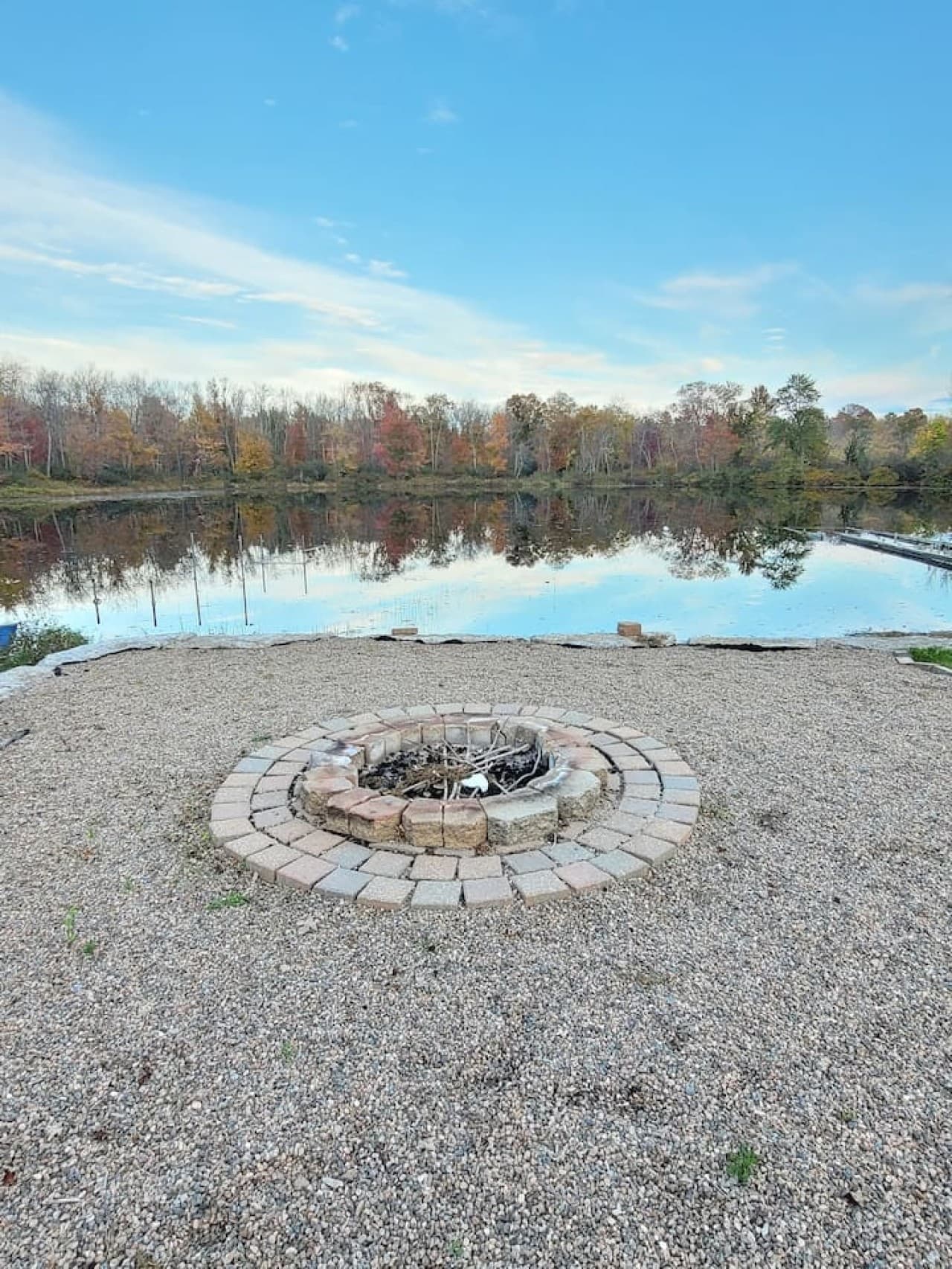 Built-in firepit
