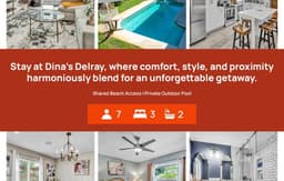 Dina's Delray 3B-2BA-Heated Pool & Modern Interior