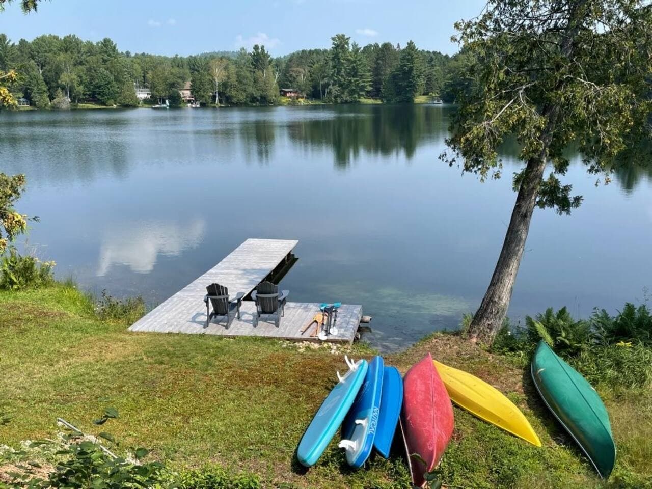 Kayaks, Canoes and Paddle boards included with your rental