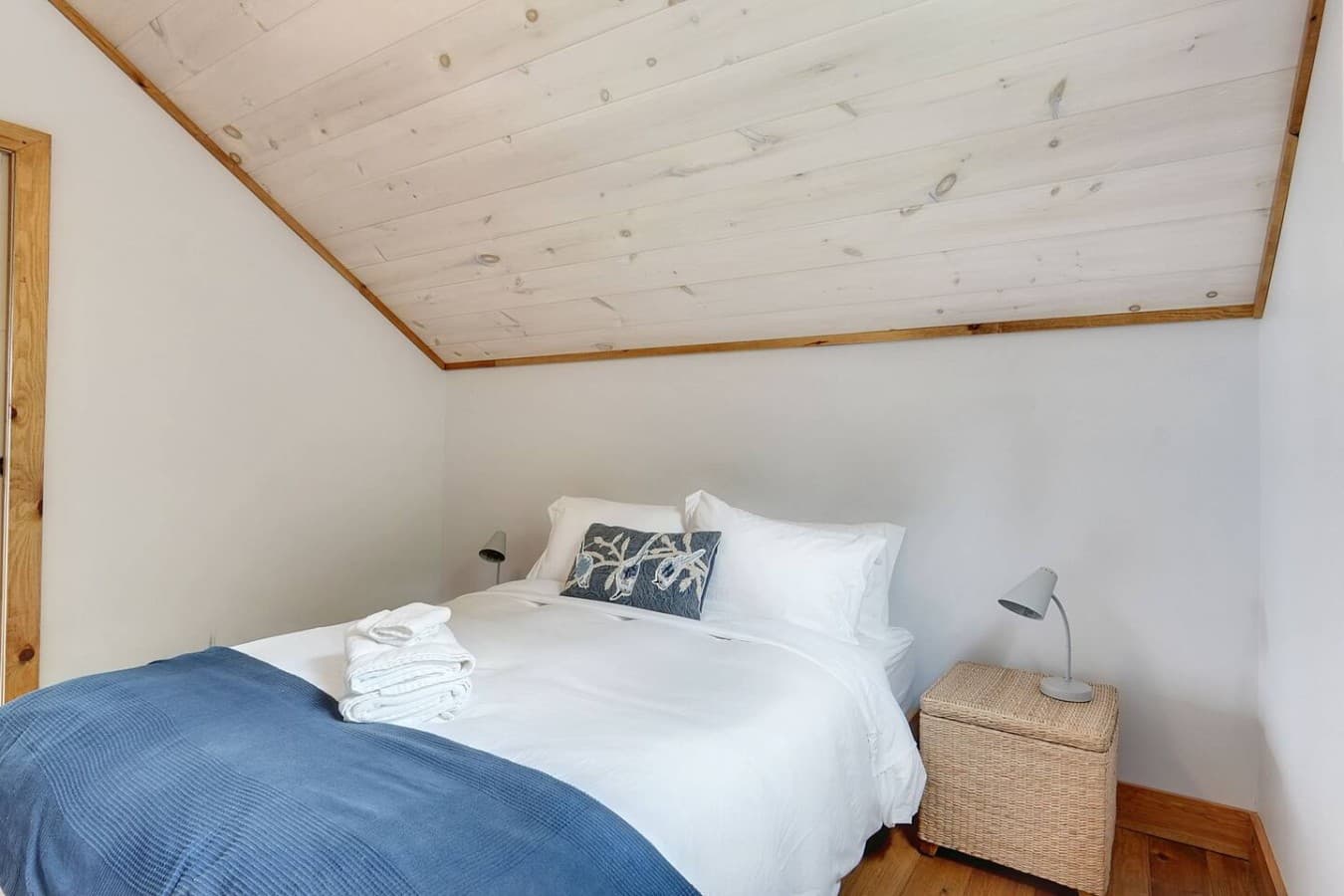 Queen sized bedroom in bunkie