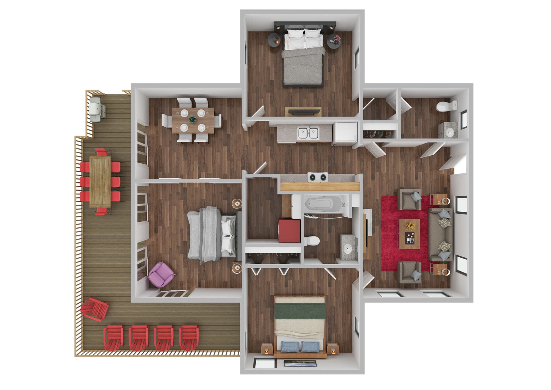 Floorplan to help you plan your family's stay