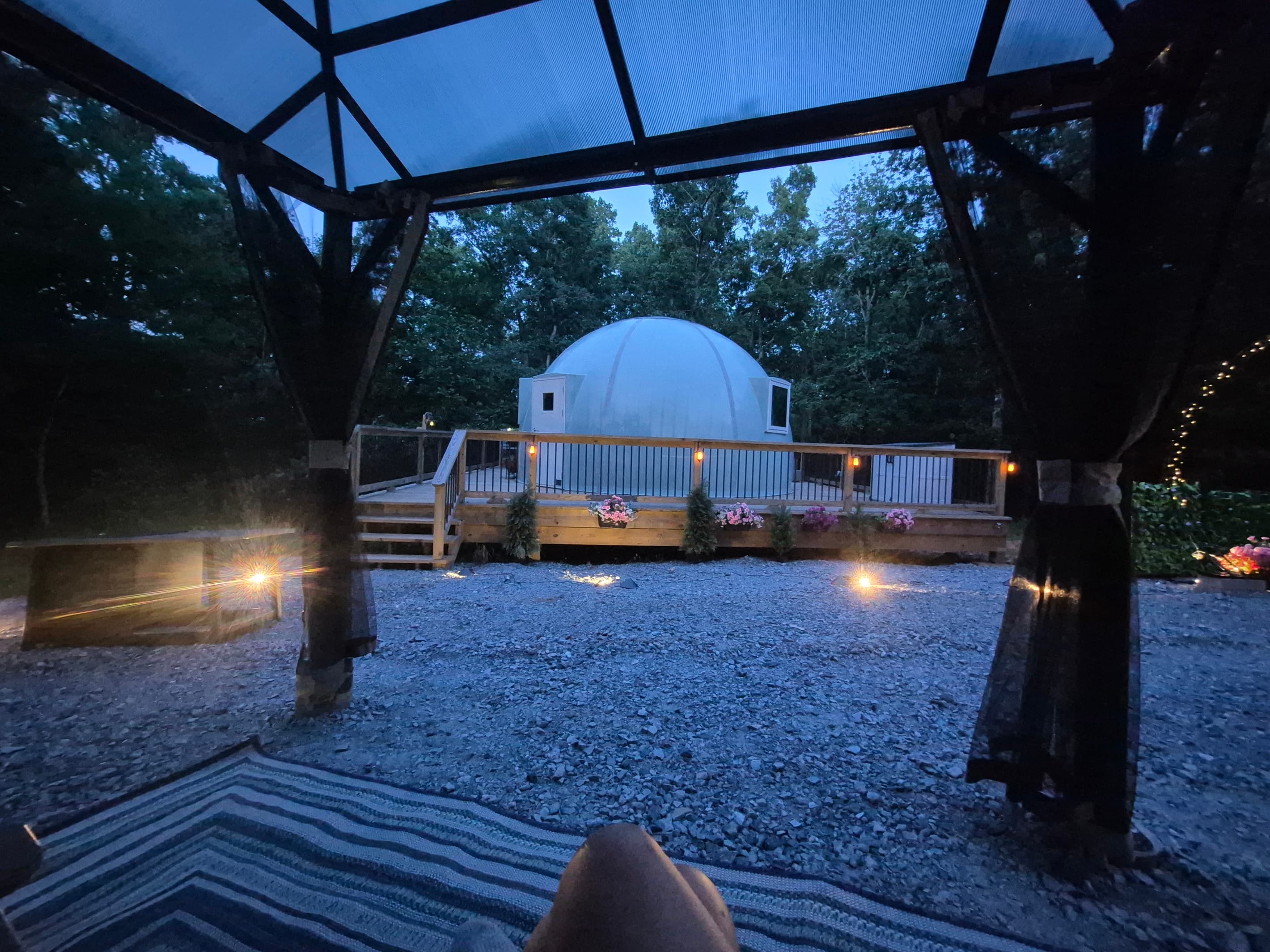 covered outdoor seating
