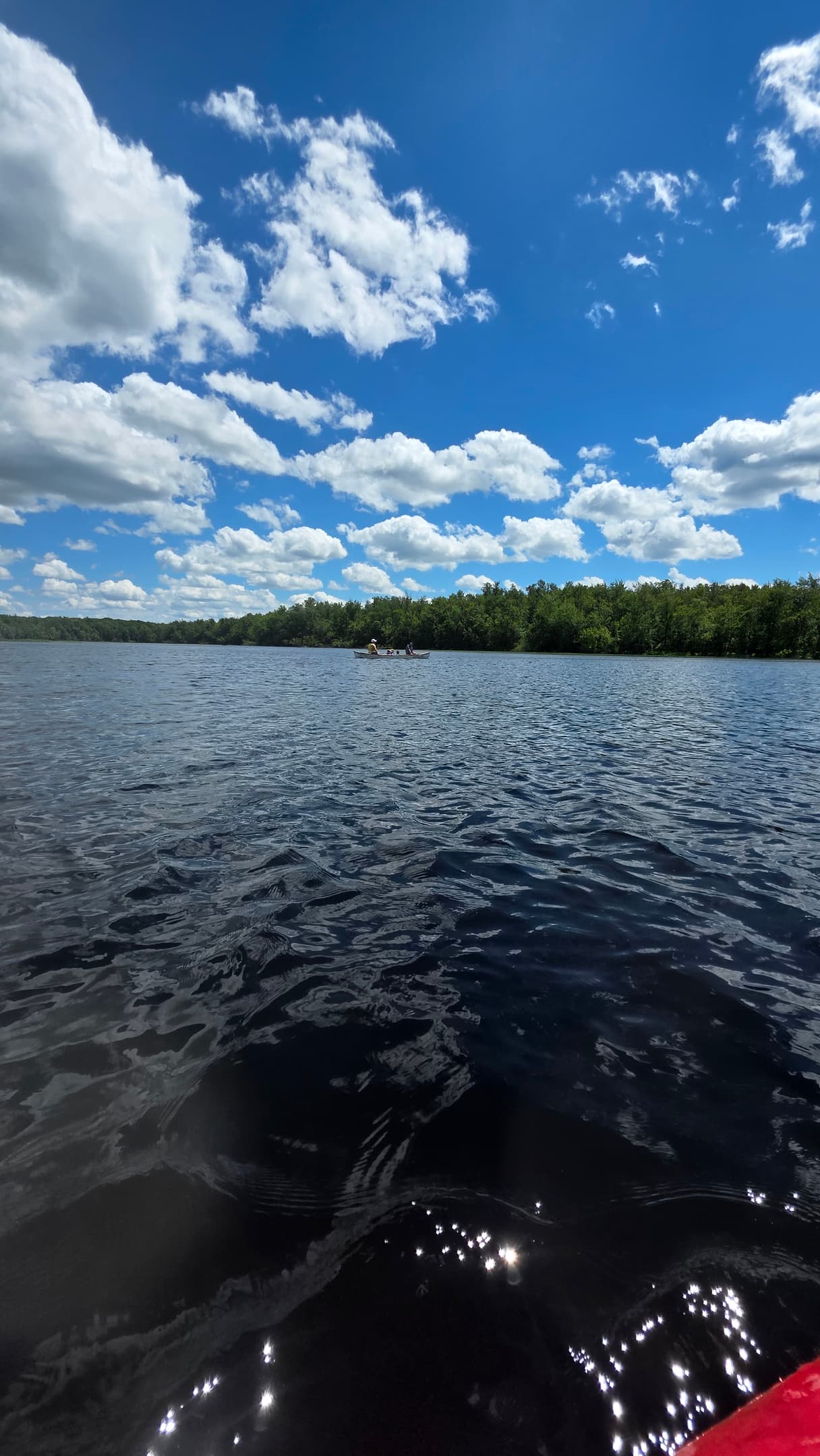 Paddle for 2 minutes and reach this beautiful 800ft wide clearing - and popular fishing spot.