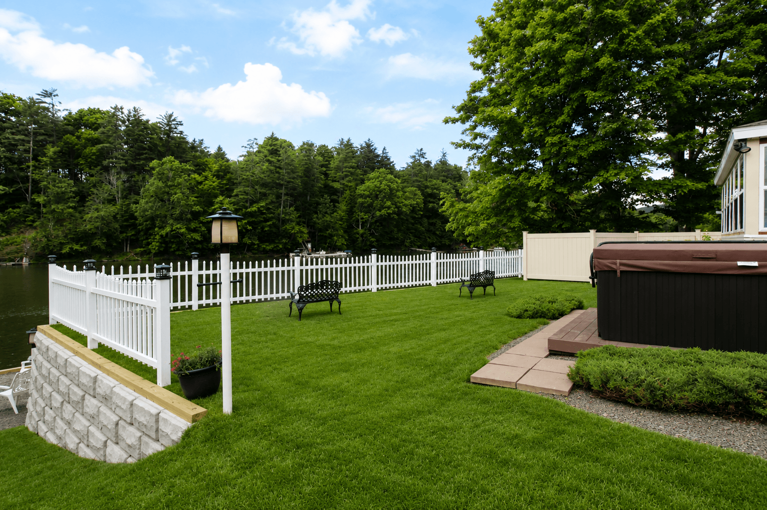 Newly expanded yard