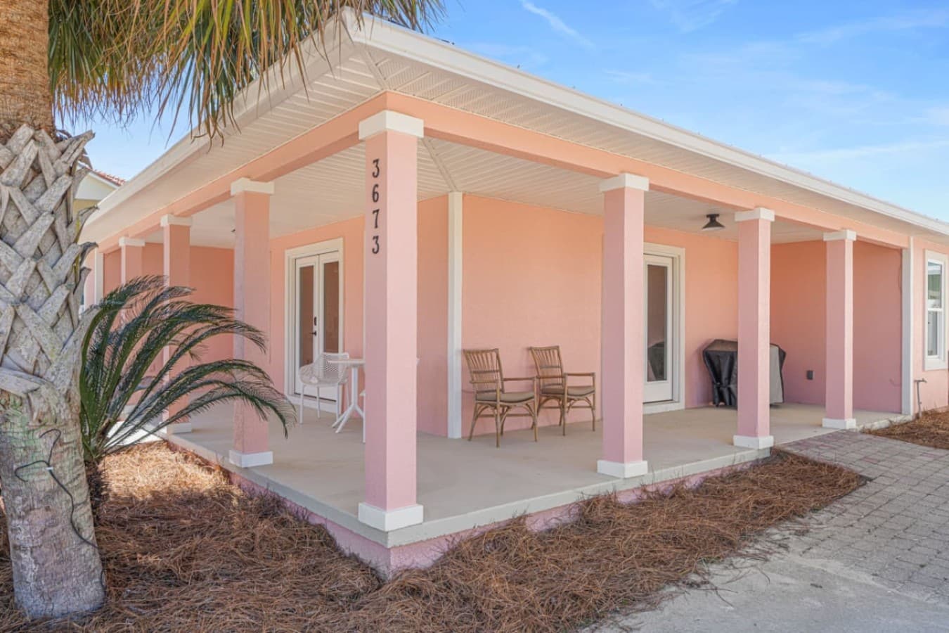 Relax on the patio with a cold drink in hand.