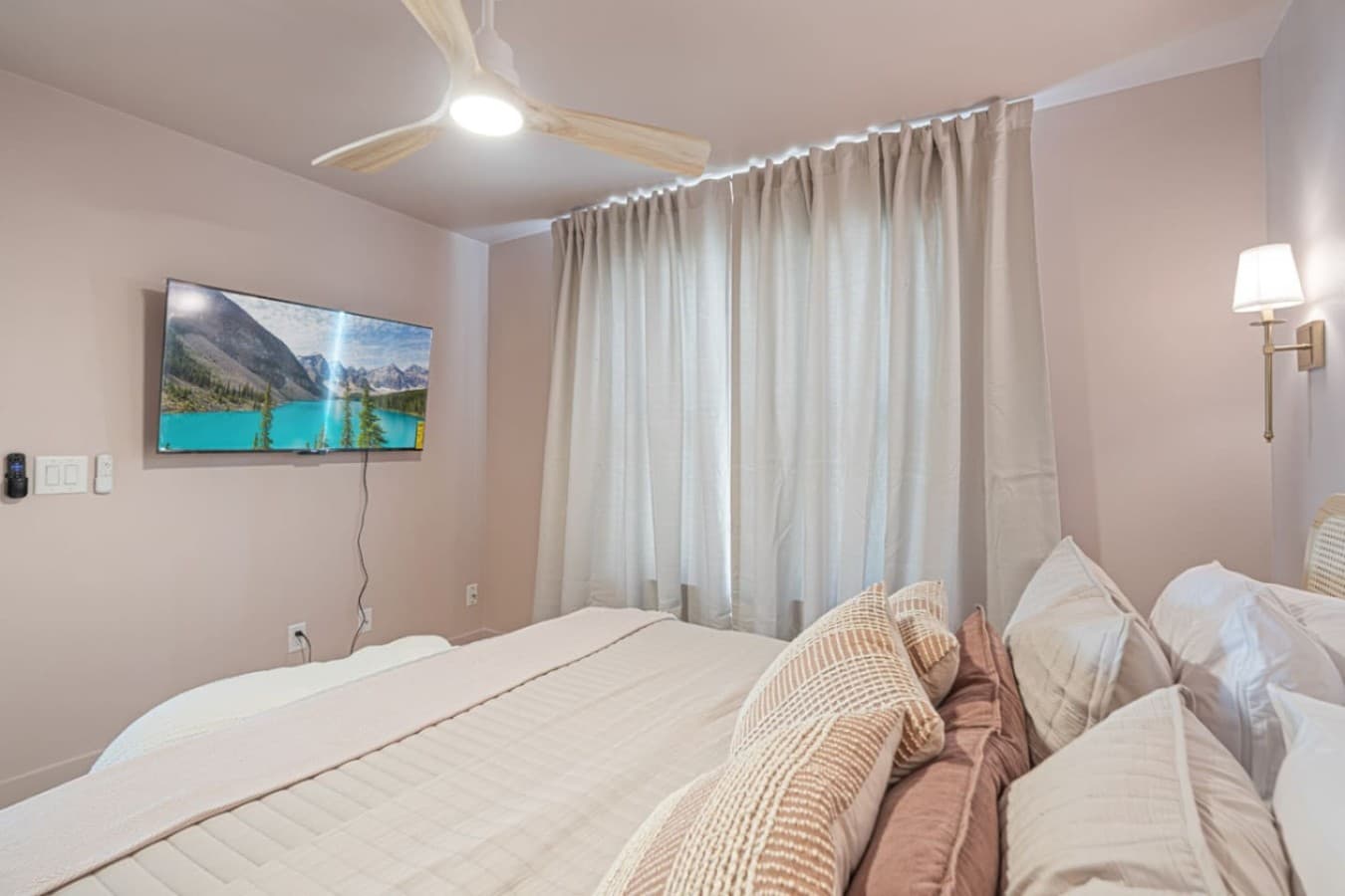 Soft linens and premium pillows in every room.