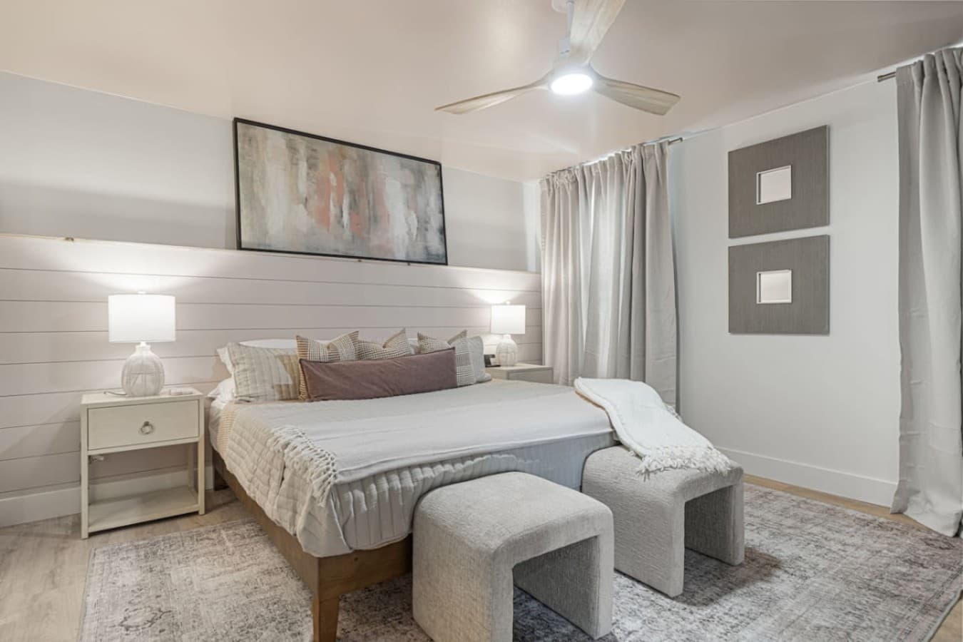 Master Bedroom: A serene retreat with a plush King bed.
