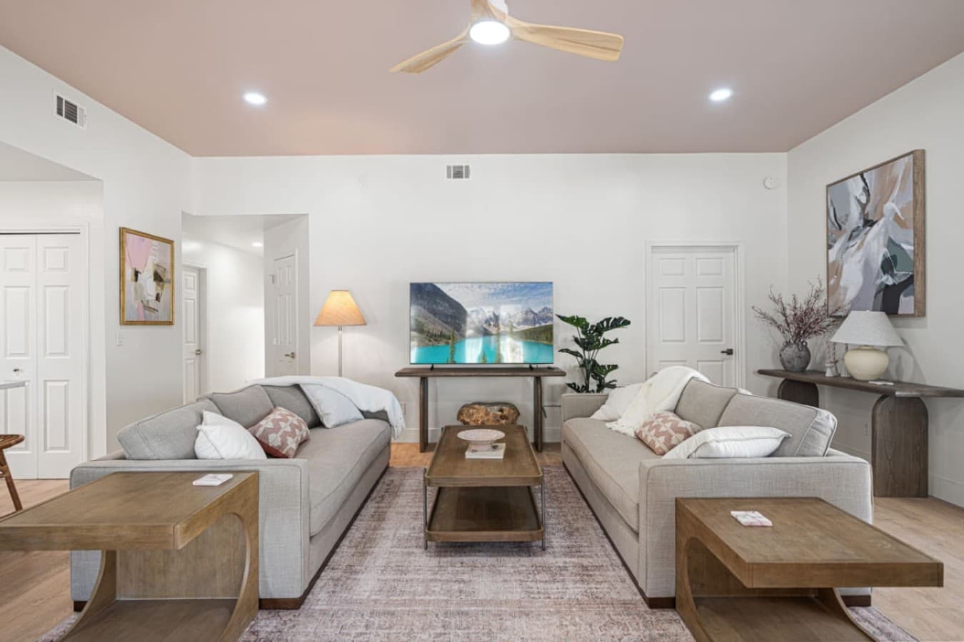 The perfect spot to gather for board games or a movie.