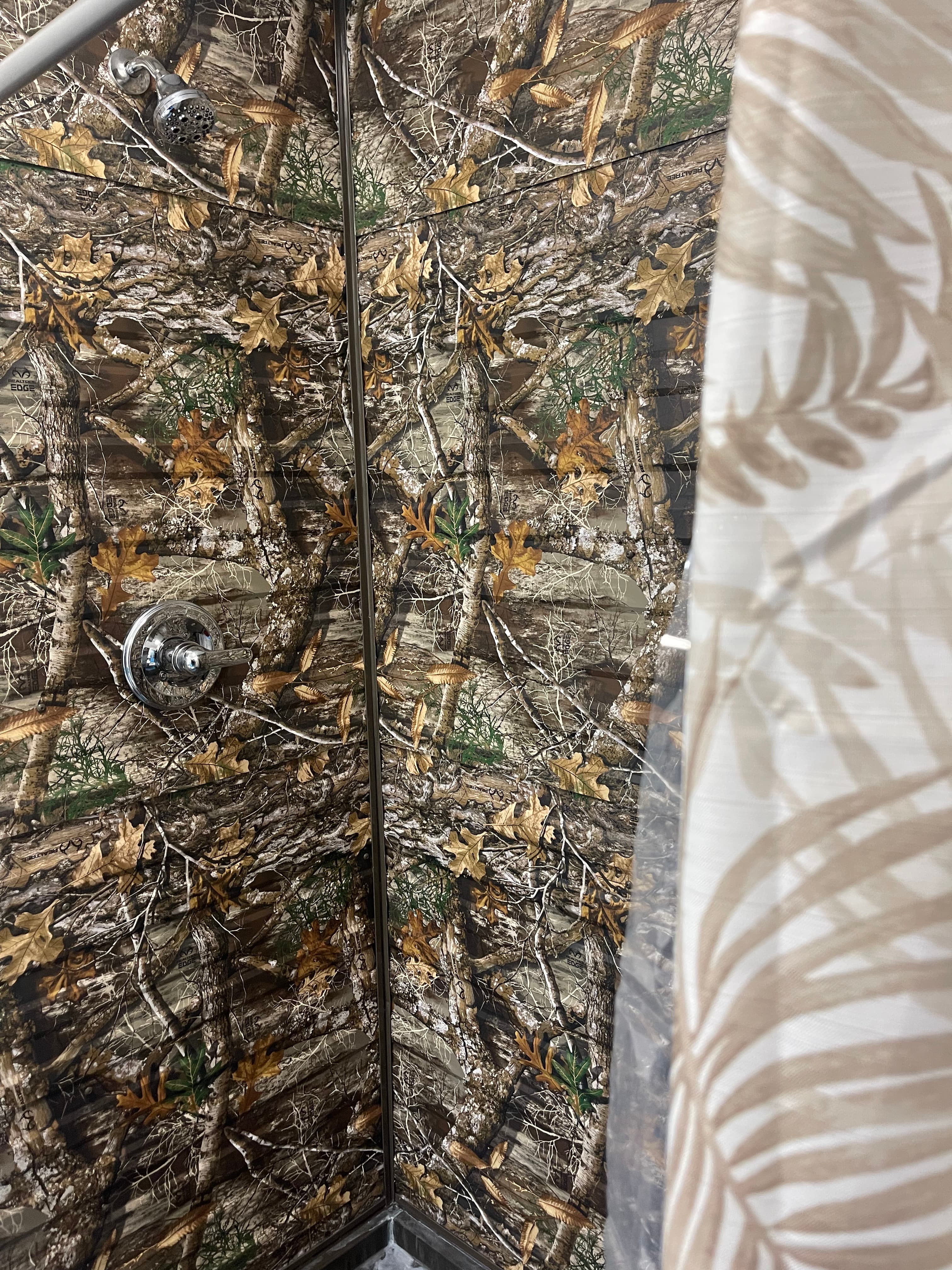 Shared bathroom and shower facilities.