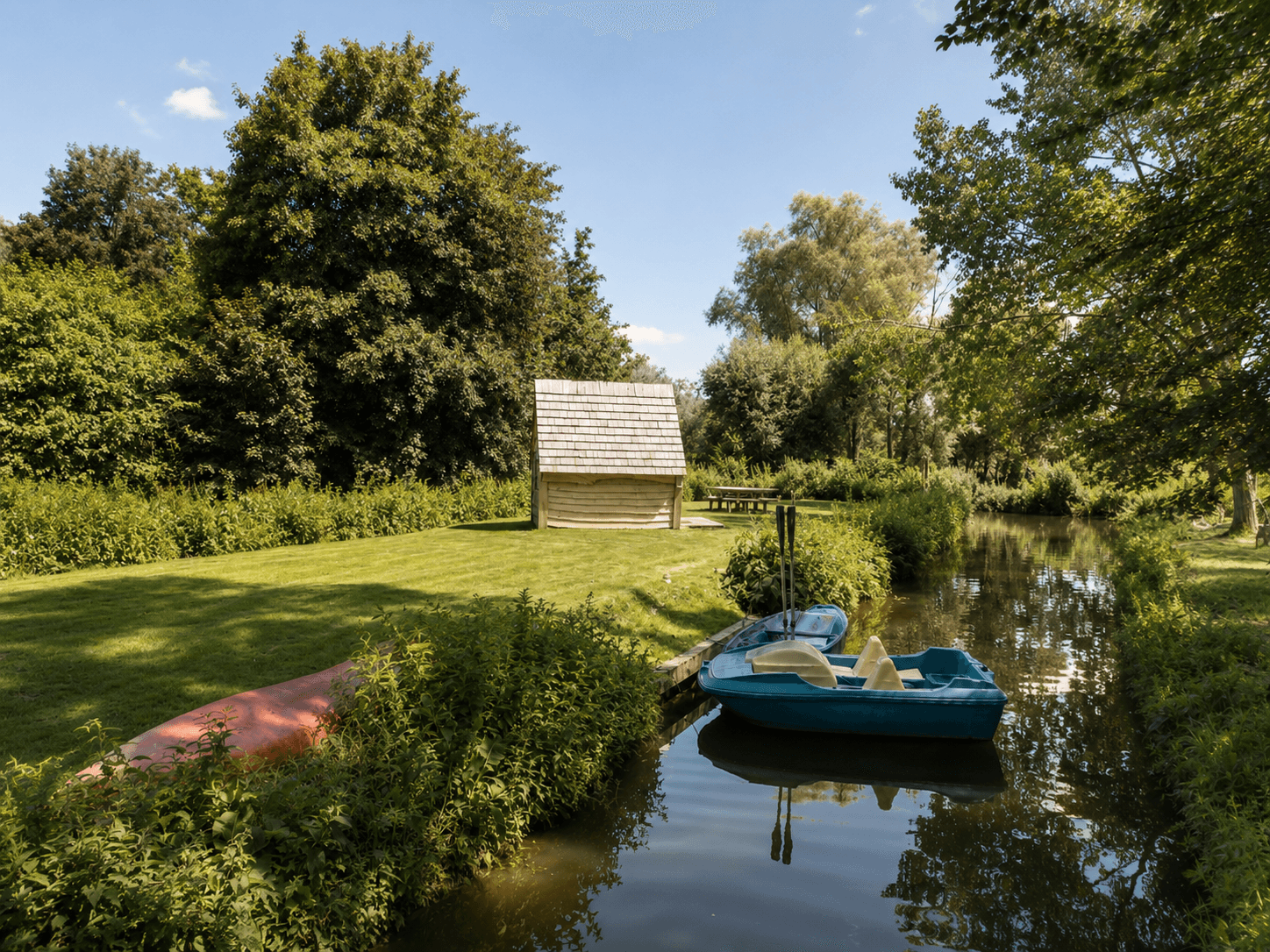 Canoë, pédalo et barque à rame