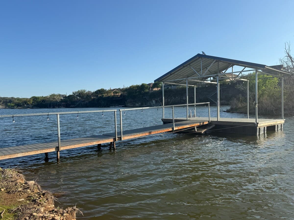 Private dock. Great fishing, swimming, boating or kayaking all from the dock. 