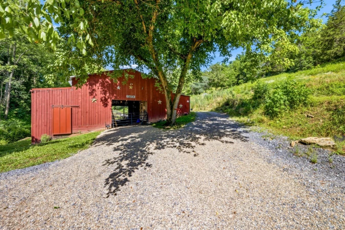 The Red Barn: A classic touch of farm life located just a short walk from the main house.