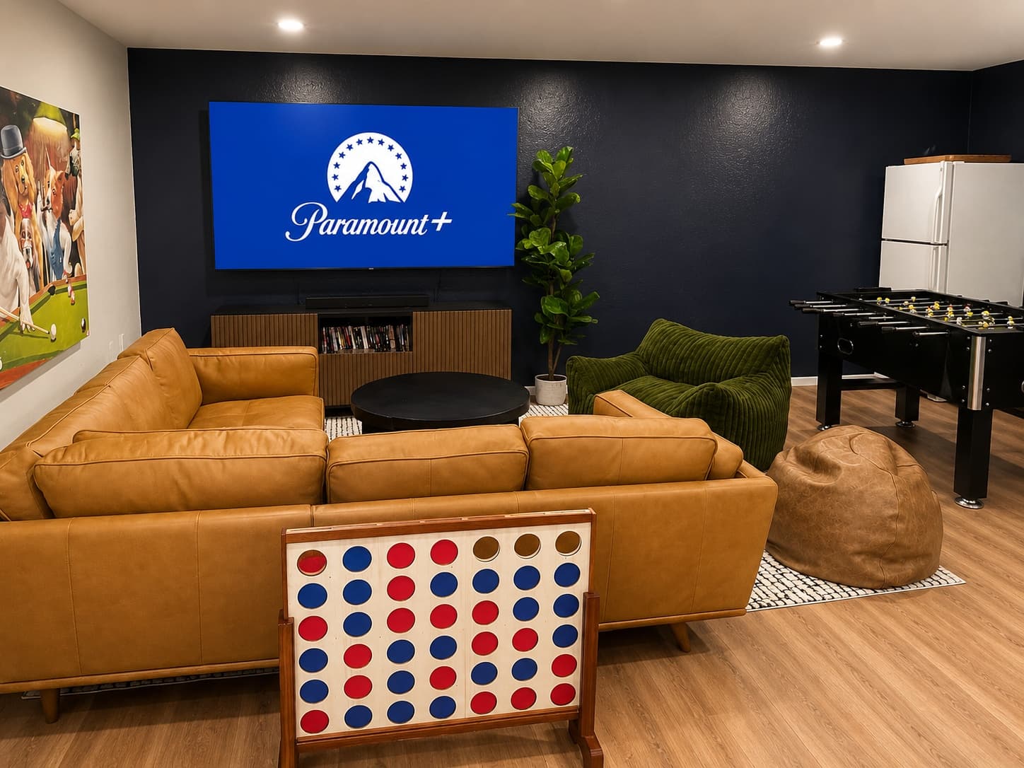 85" TV / Movie Lounge