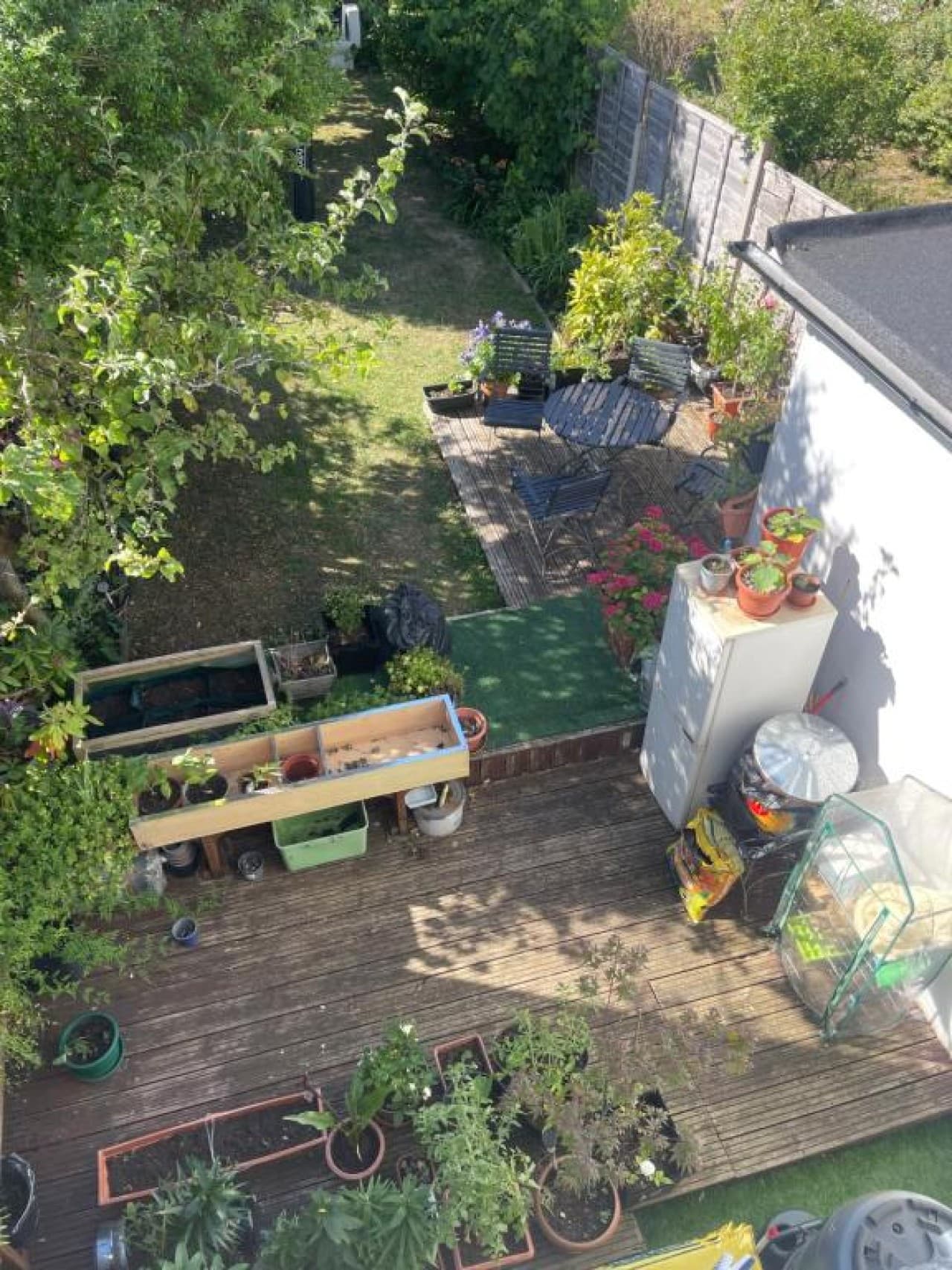 Private garden and patio