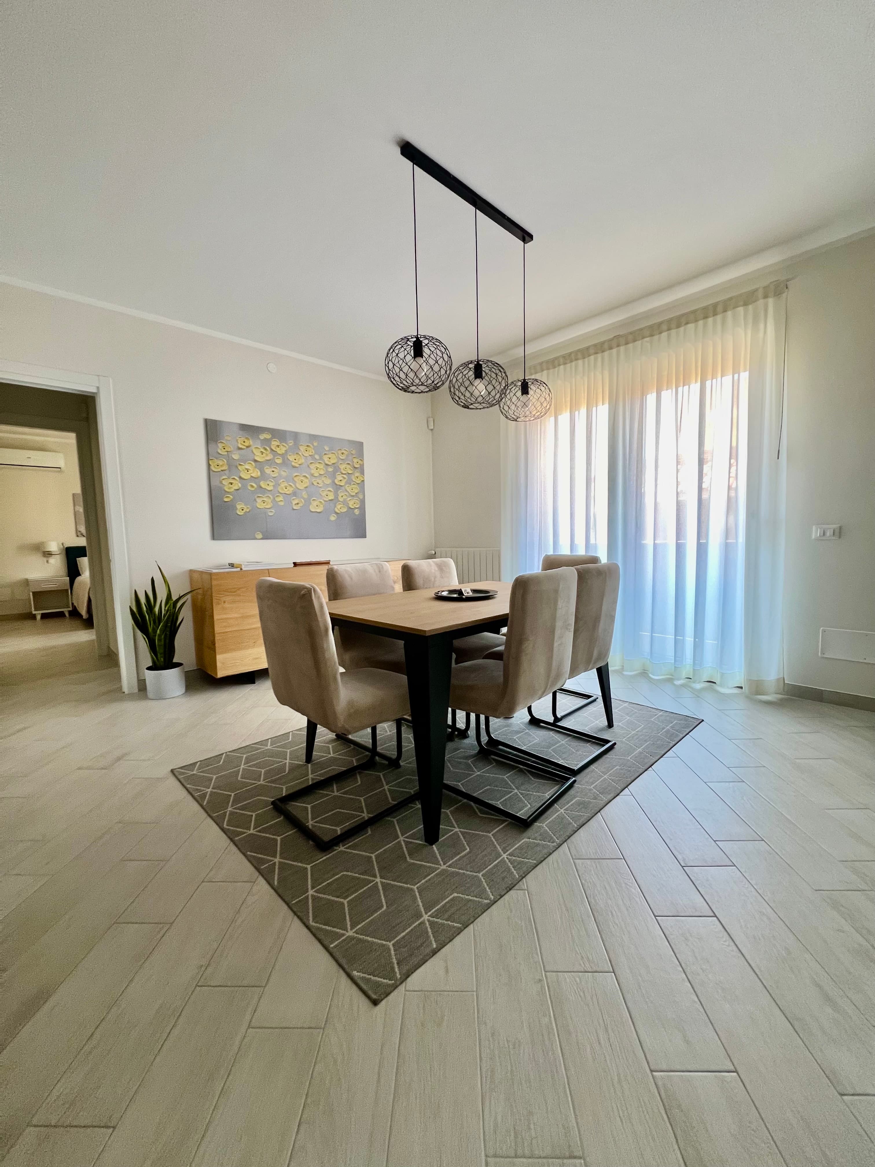 Living Room Dining Balcony