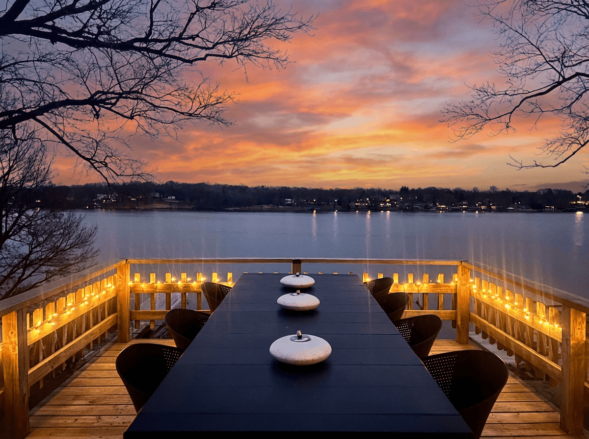 Elevated deck with spectacular views