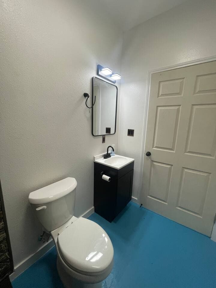 This is a shared bathroom and shower facility available for all guests. Please click the provided link to view the exact location and directions to the facility.