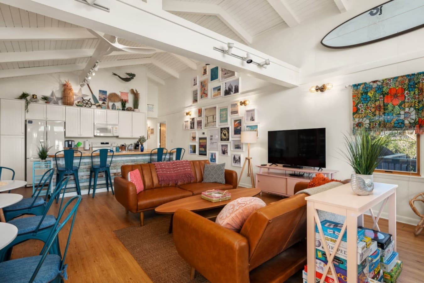 Open-concept living & dining area designed for gathering, lounging & easy flow.