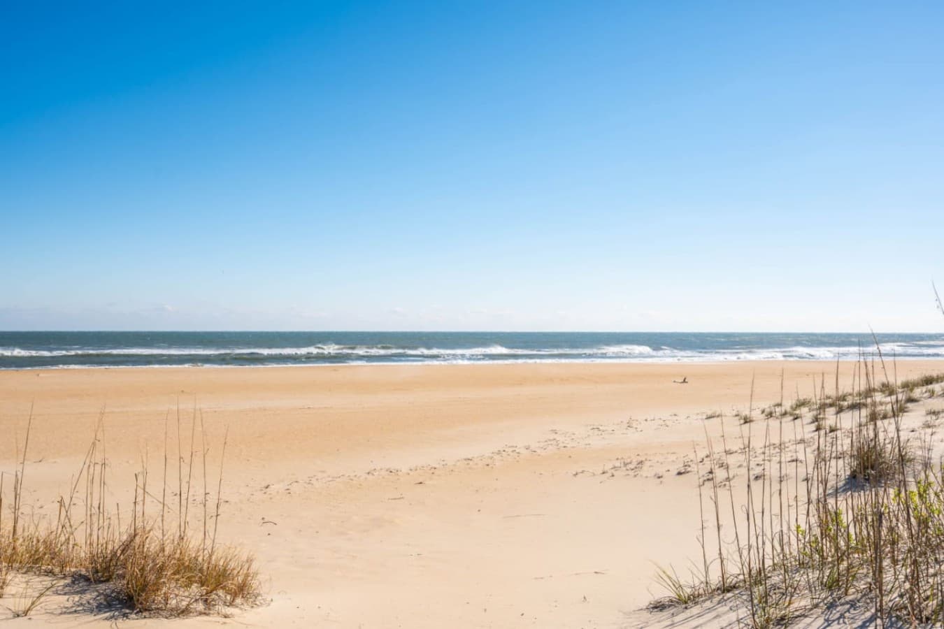 Wide open beach & Atlantic surf, just over the dune from the house.