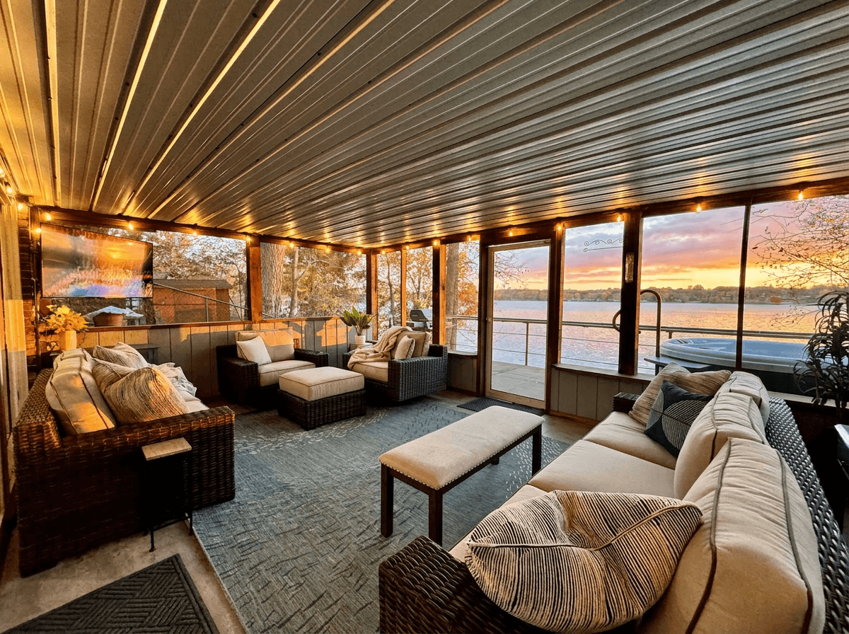 Screened | 50" TV | Lake Views