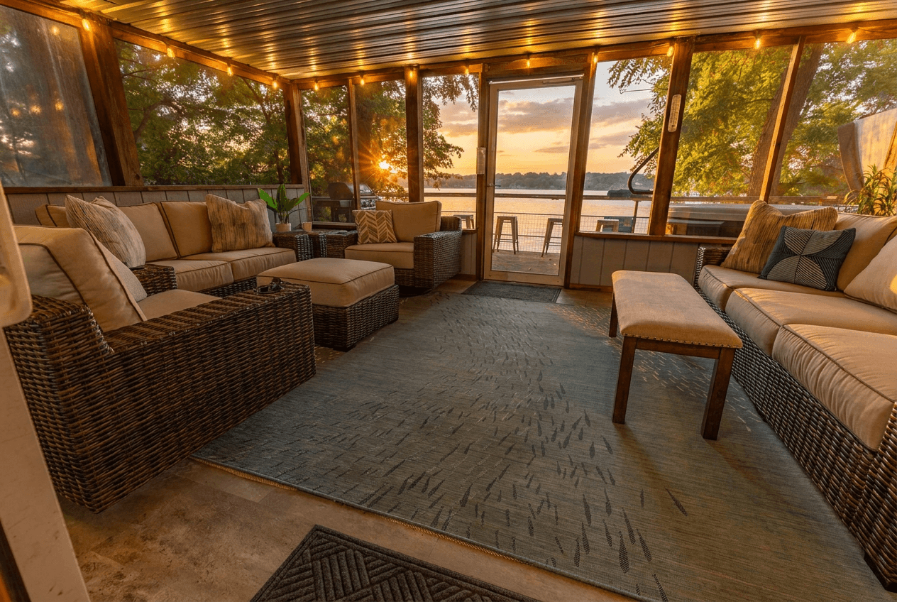 The serenity felt in the screened in sunroom is on a whole other level. Come experience it for yourself!