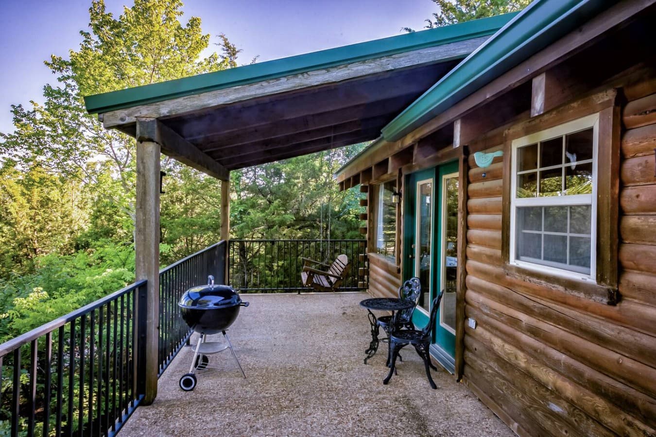 Deck with BBQ grill & Porch swing