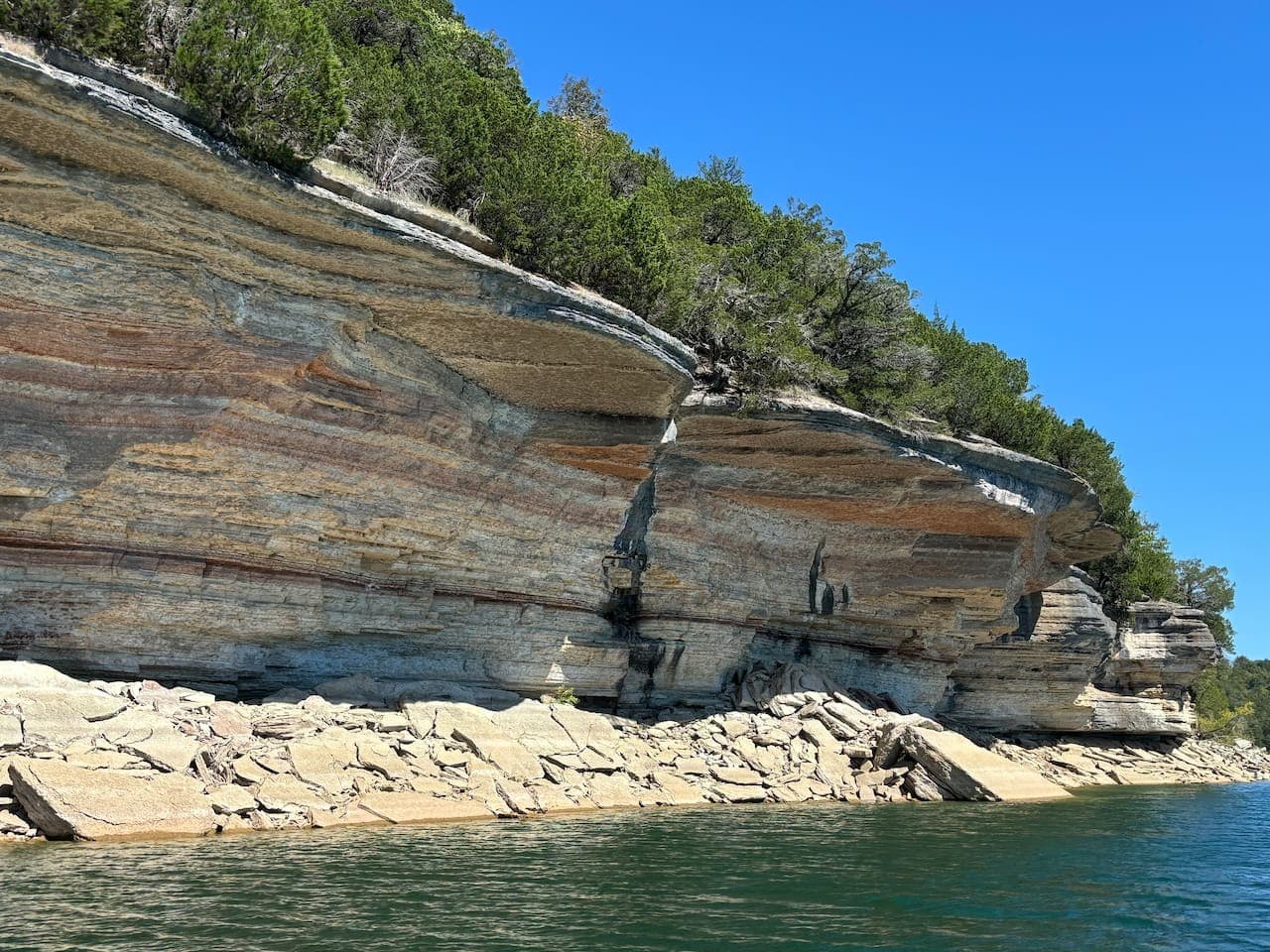 Red Bluff across from Cabin