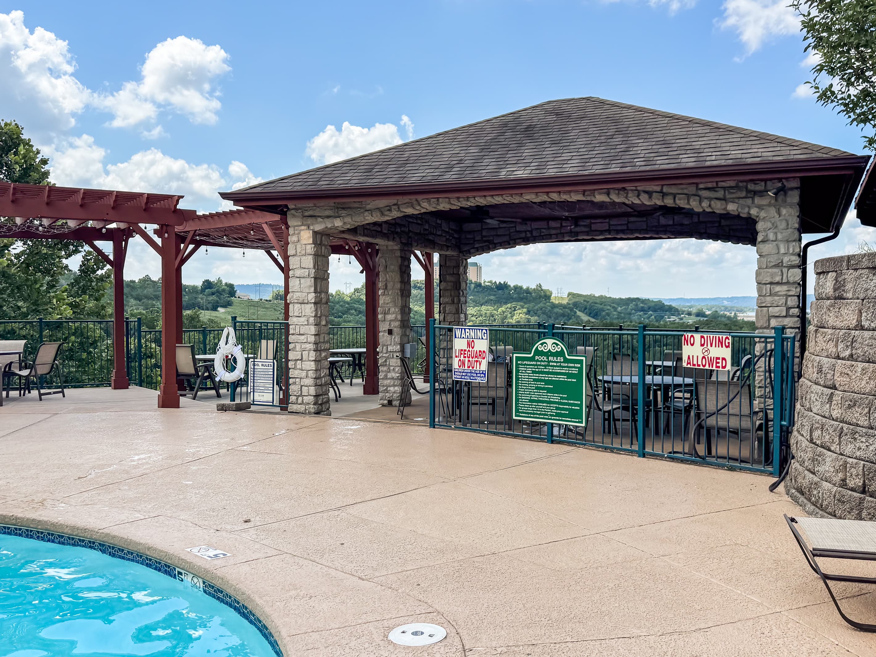 Neighborhood outdoor pool open Memorial Day to Labor Day