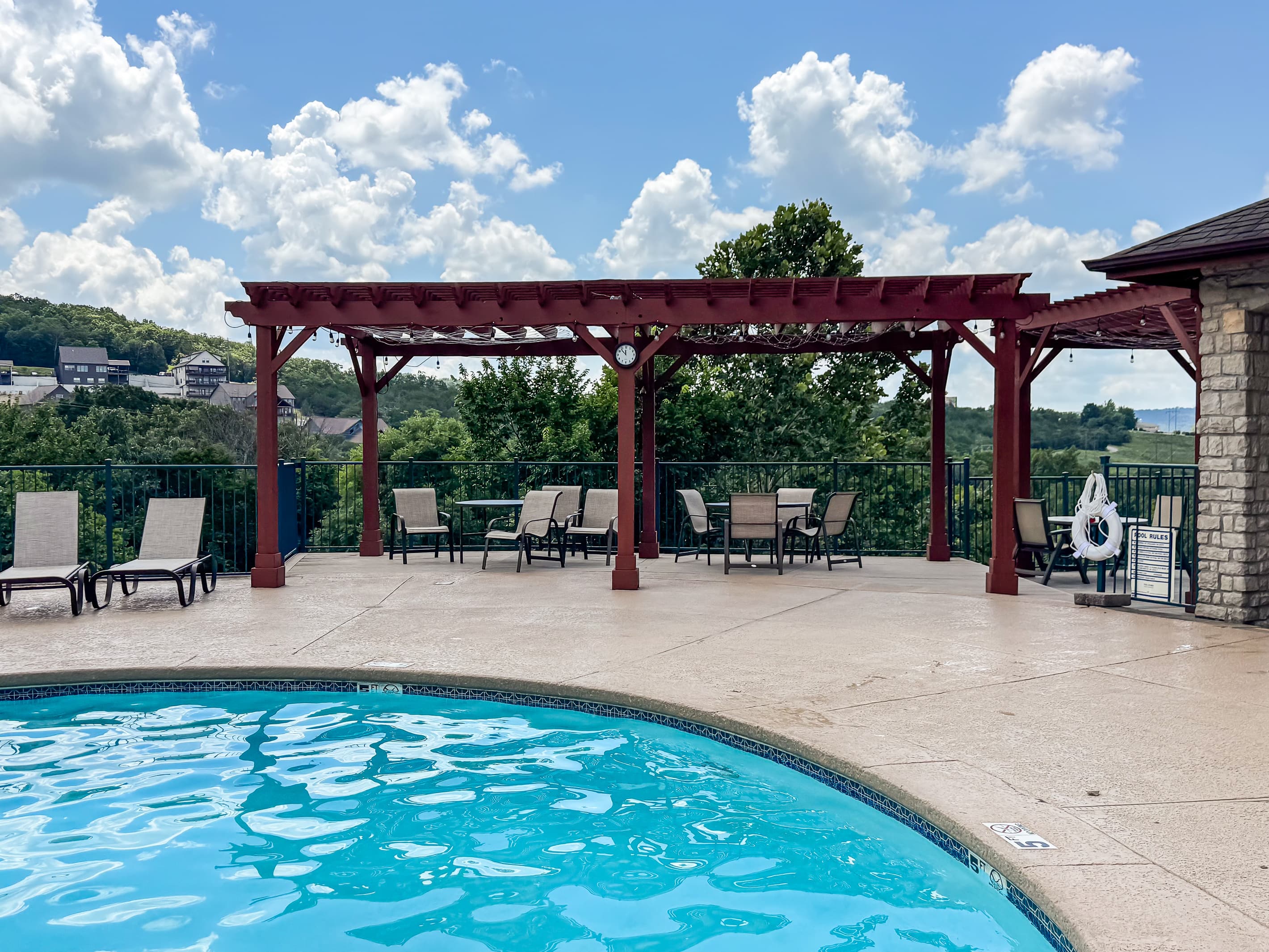Neighborhood outdoor pool open Memorial Day to Labor Day