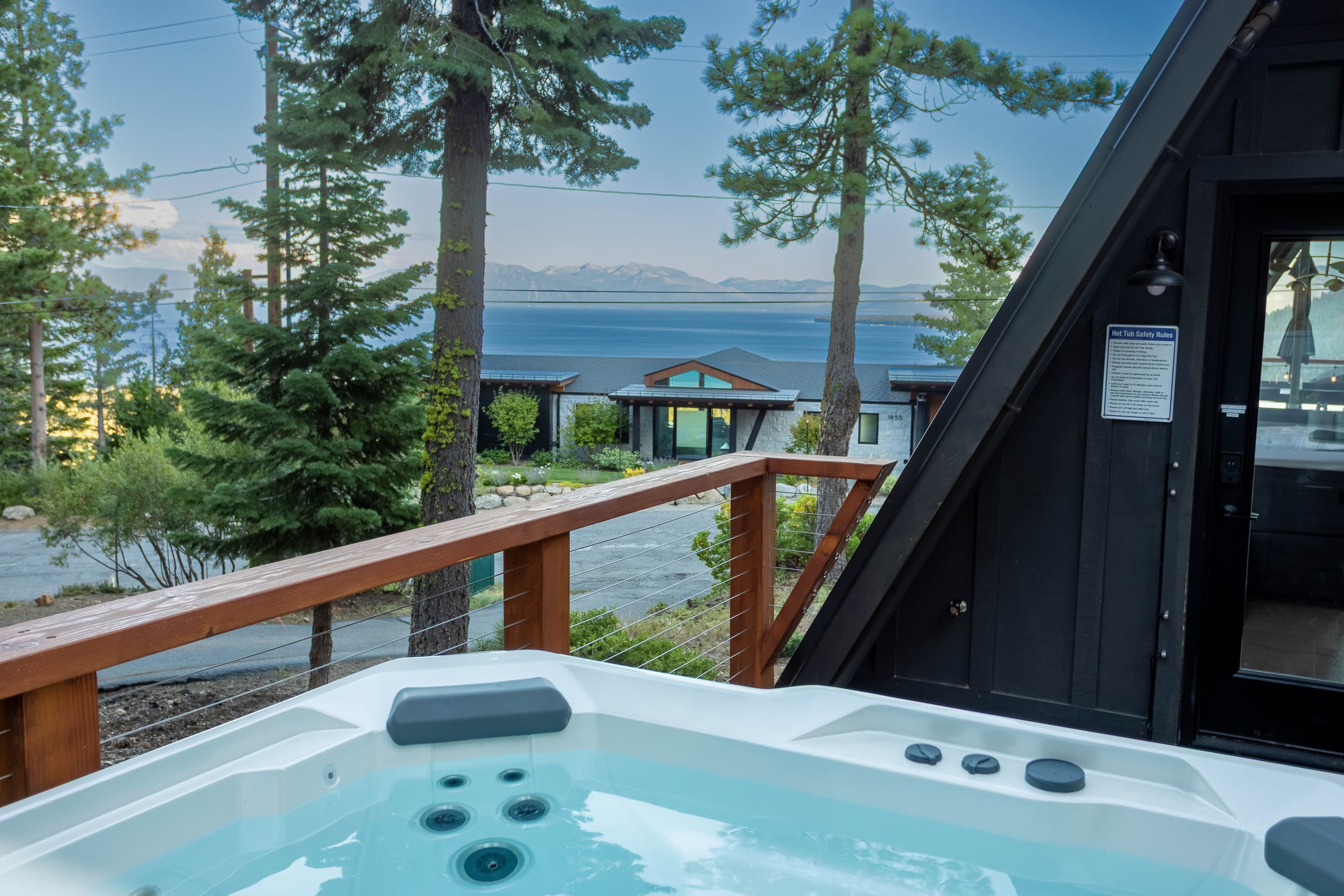 Unwind in the hot tub and just take it all in