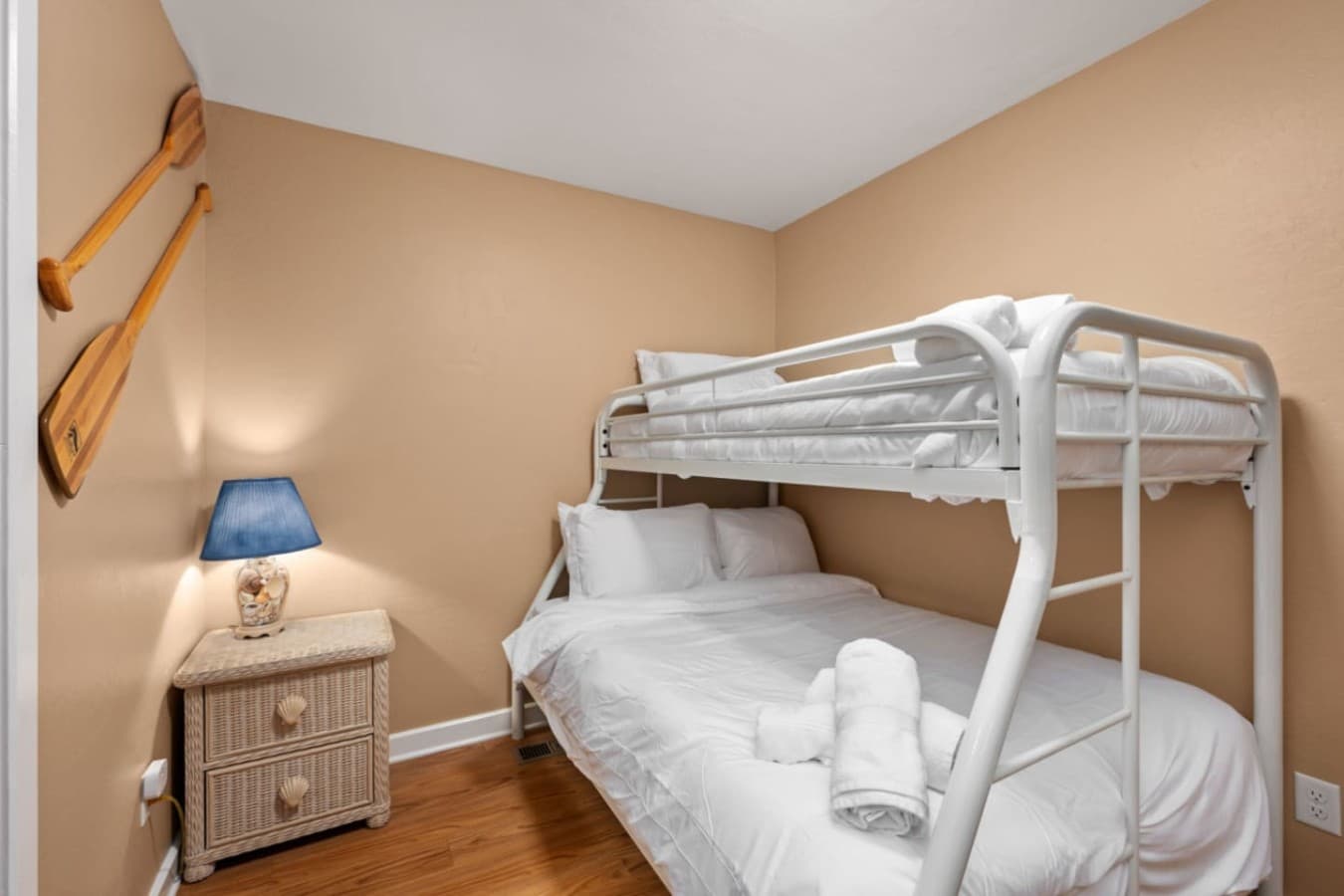Bunk room w/ twin-over-full setup, perfect for kids or extra guests to settle in comfortably.