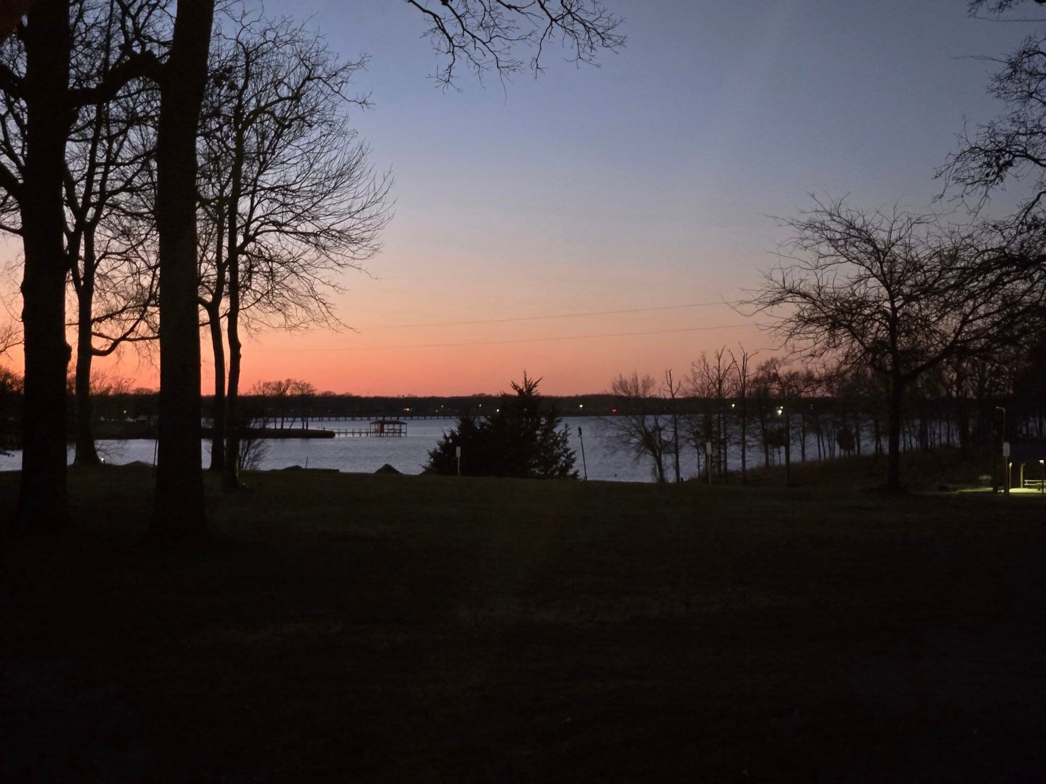 Sunset from front porch