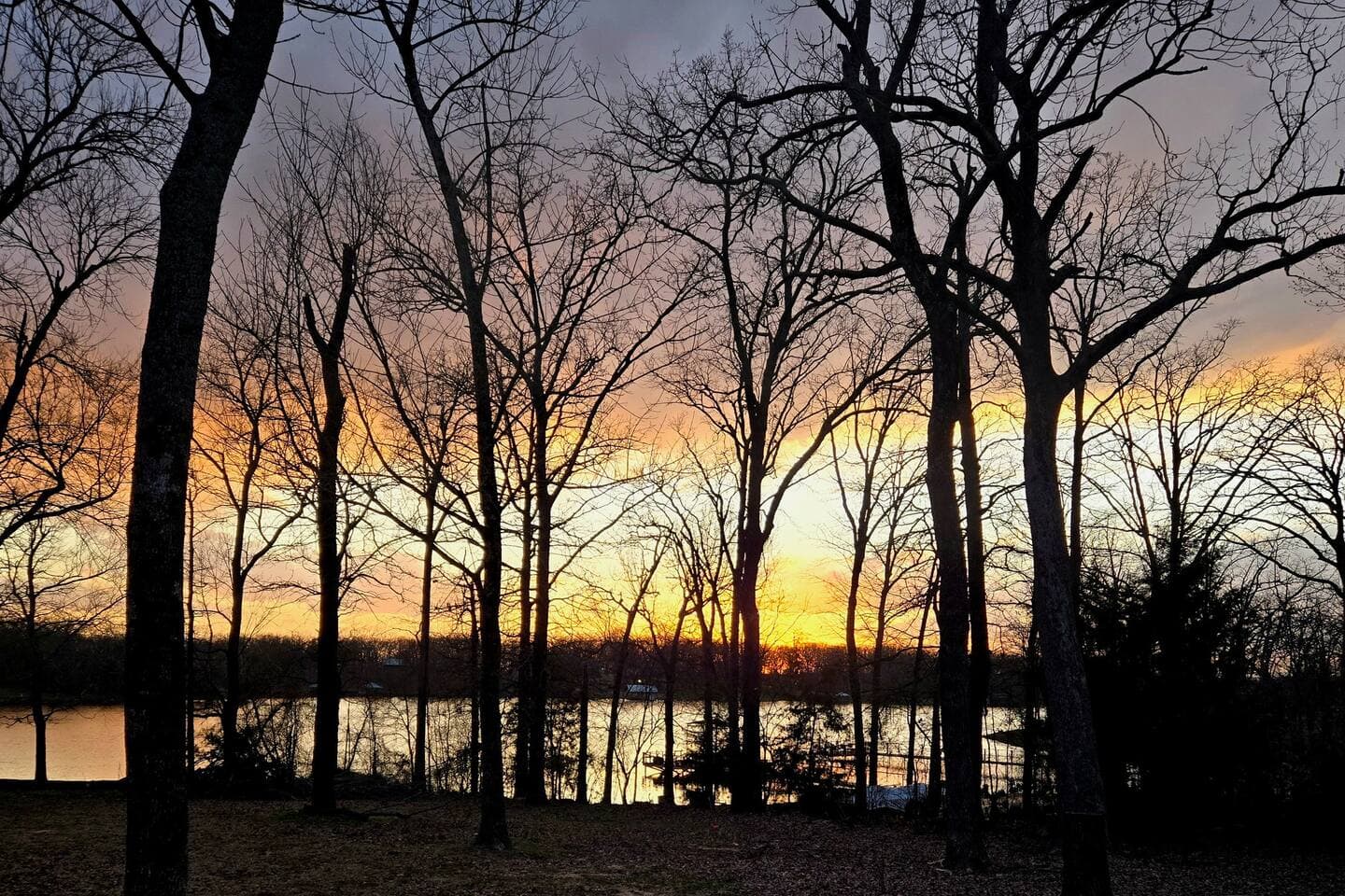 Front porch sunset