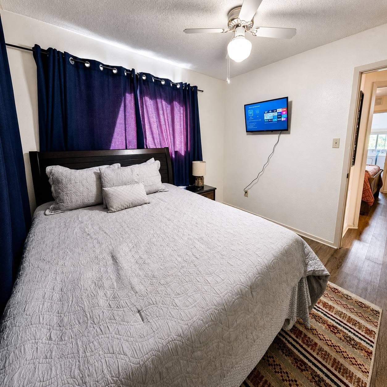 Bedroom 2 with Queen Bed and Smart TV