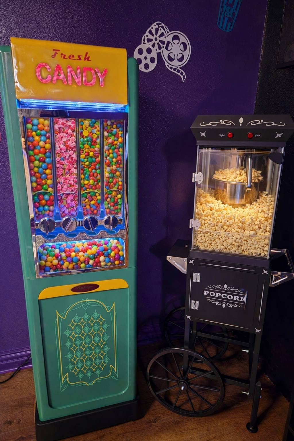 Popcorn & candy machine