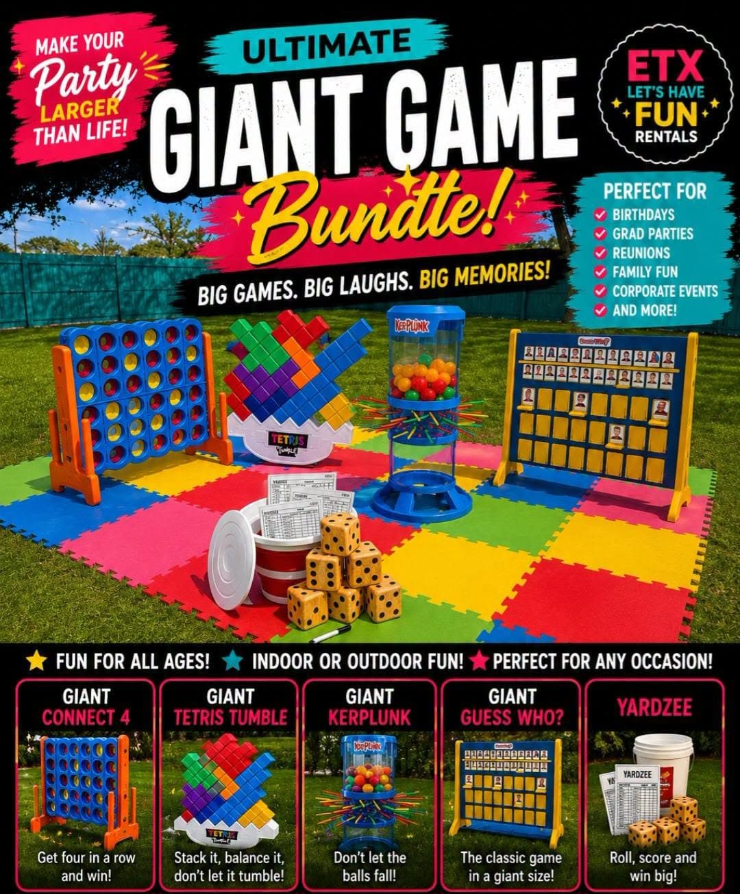 Game bundle rental (add on)