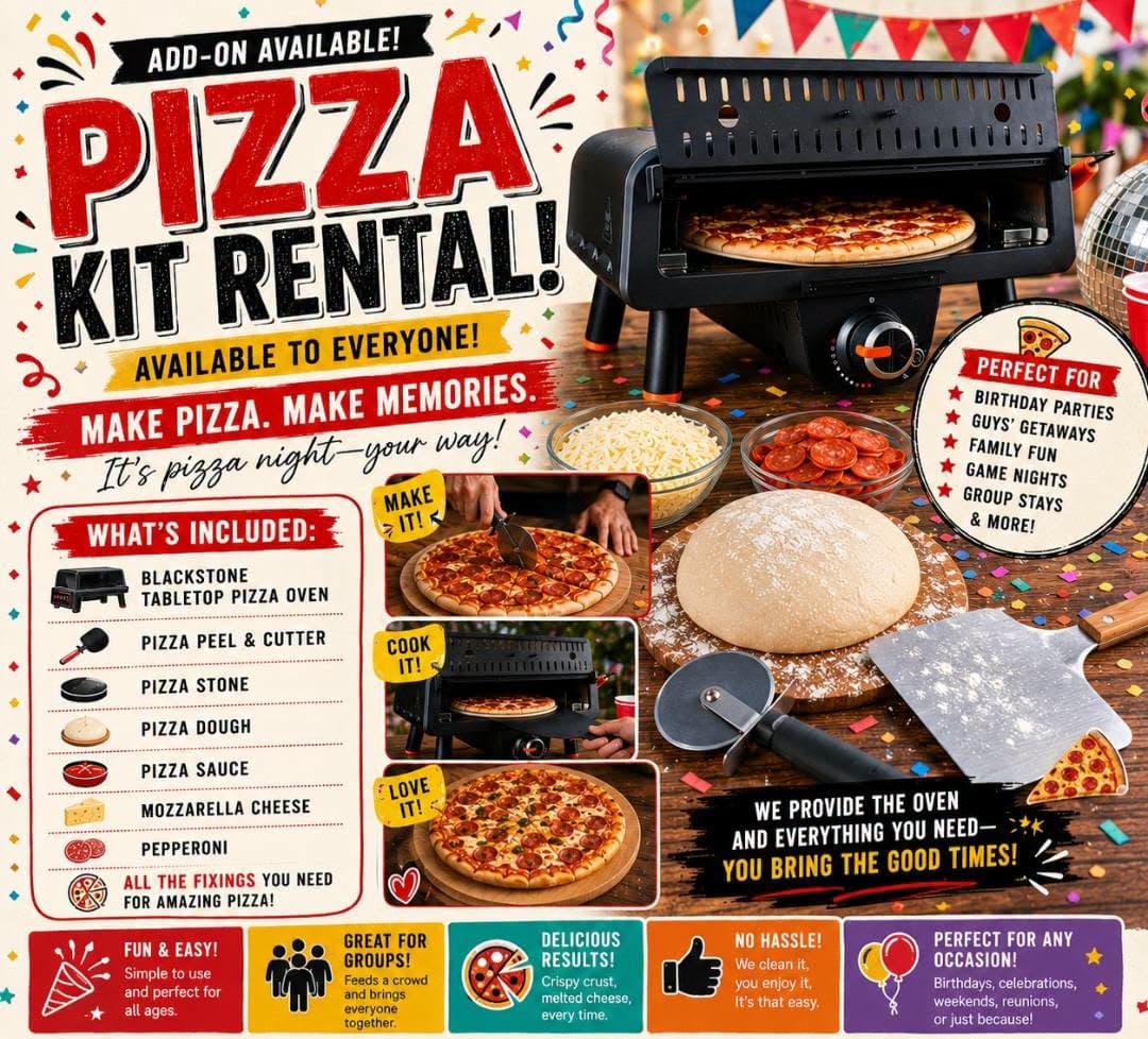 Pizza kit rental (add on)