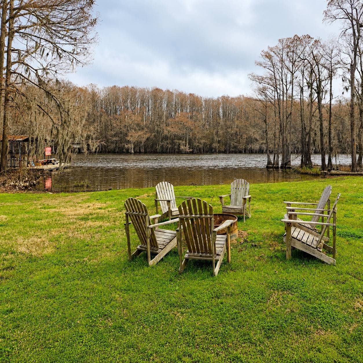 Firepit area for guest use