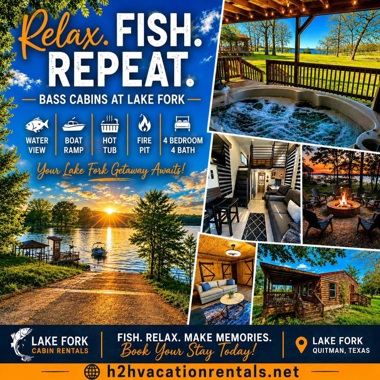 Welcome to Bass Cabins - Lake Fork - Quitman, Tx