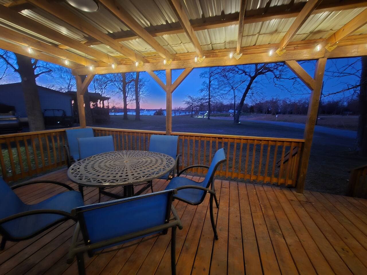 Night view from main cabin