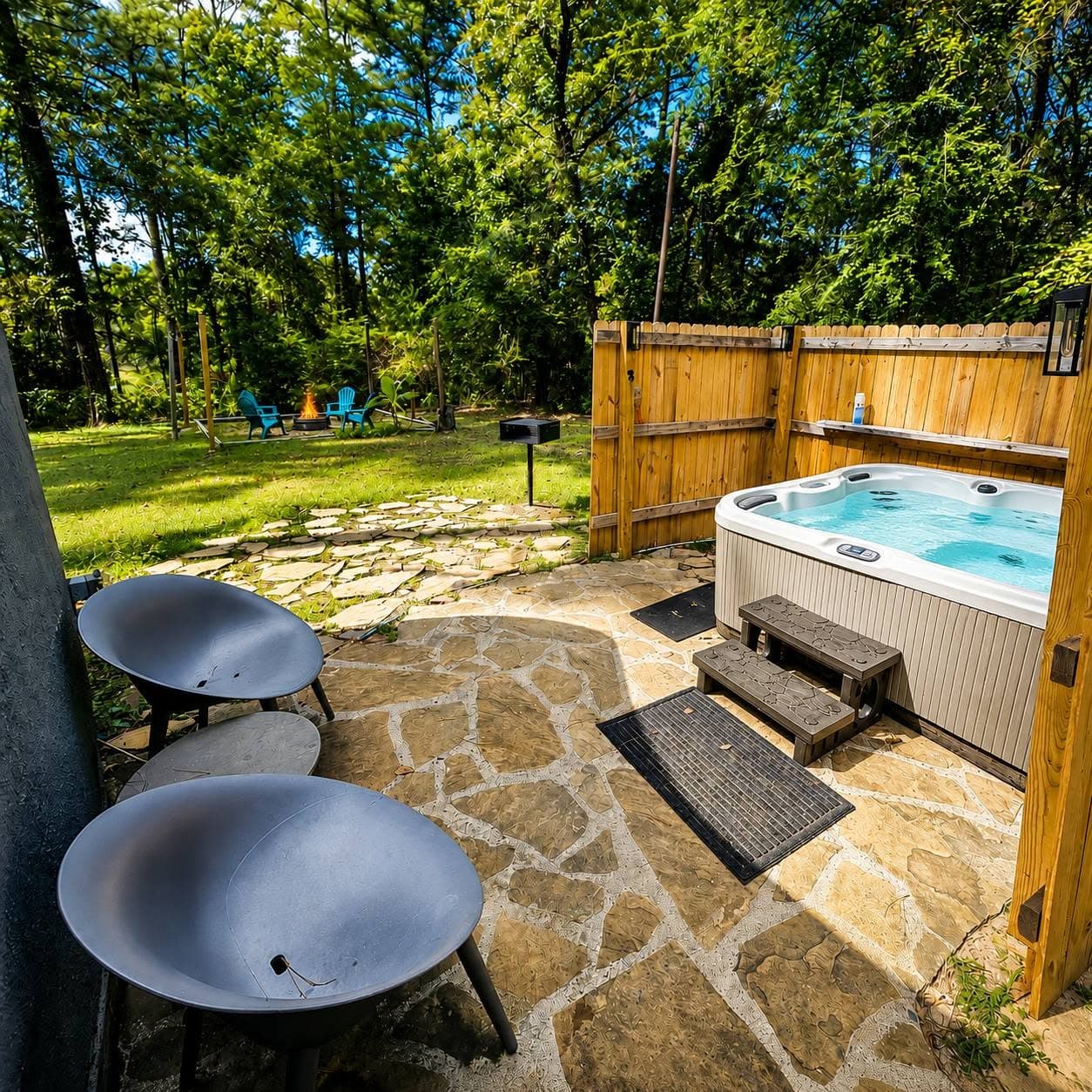 Hot Tub on Property
