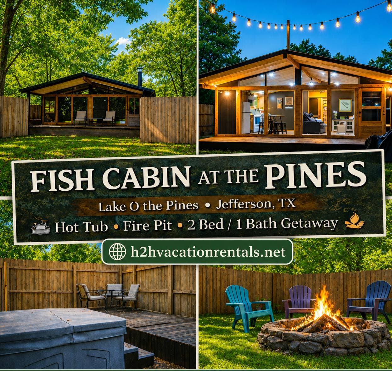 Welcome to Fish Cabin at the Pines - Lake O the Pines - Jefferson, Tx 
