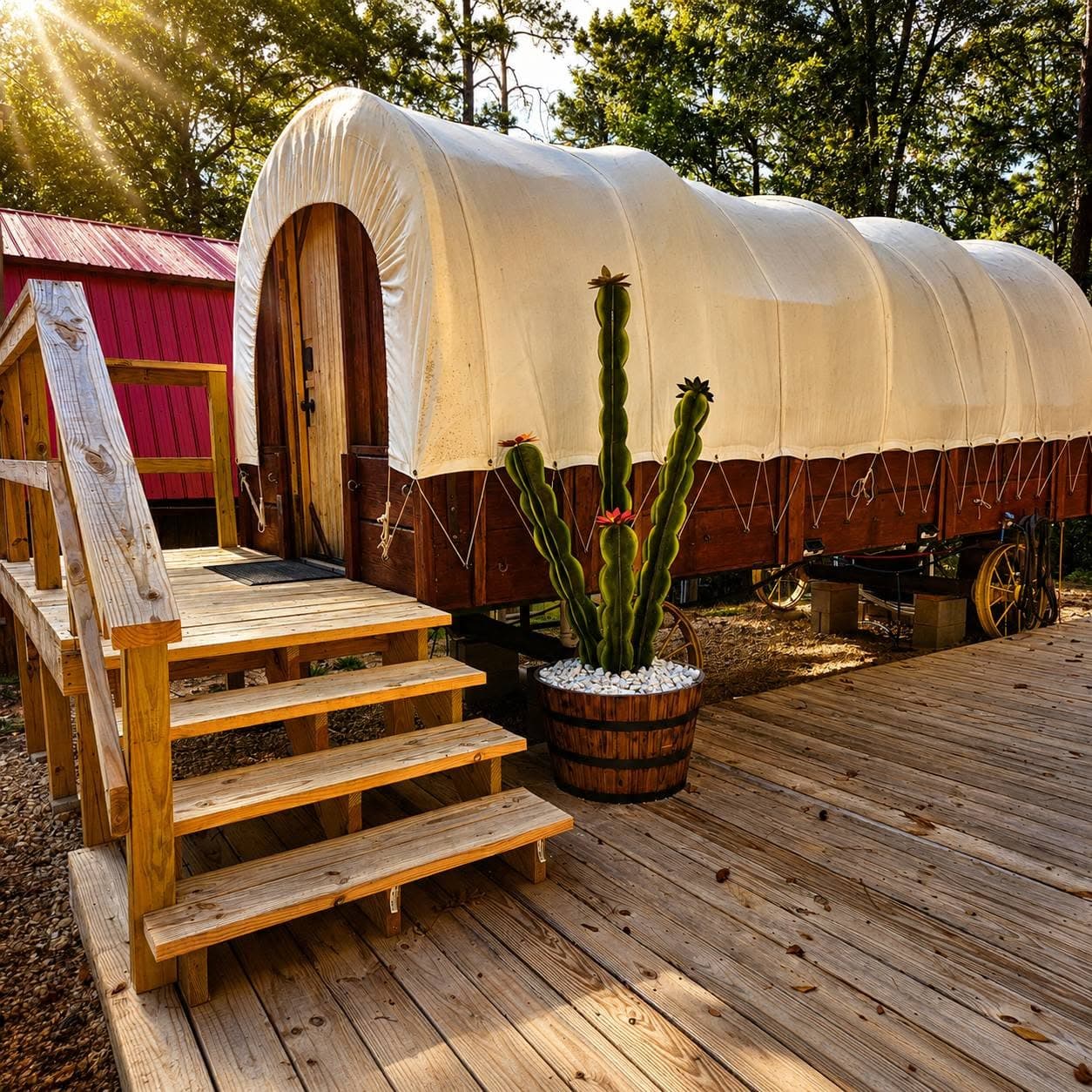 Outside of Wagon