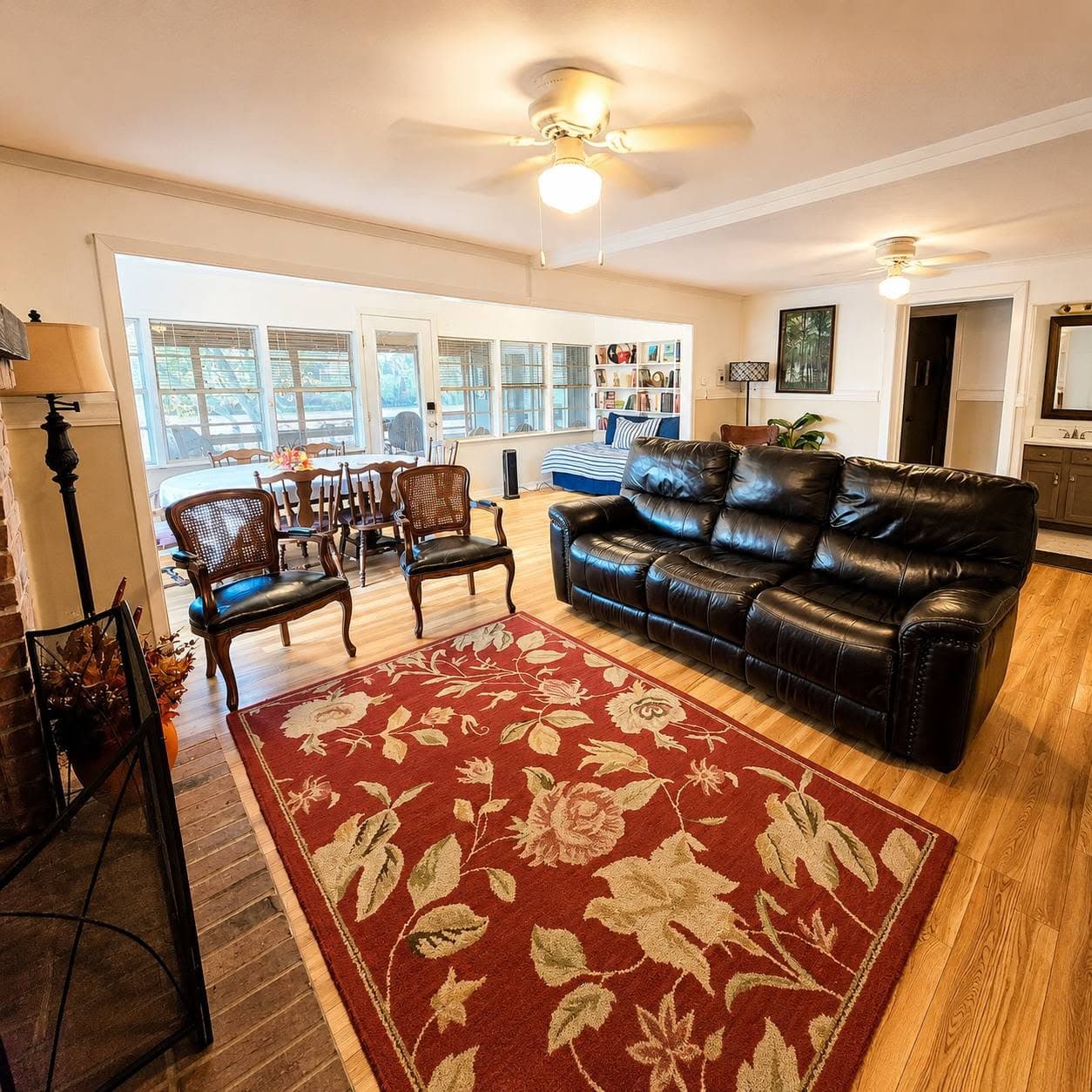 Open Living and Dining Area