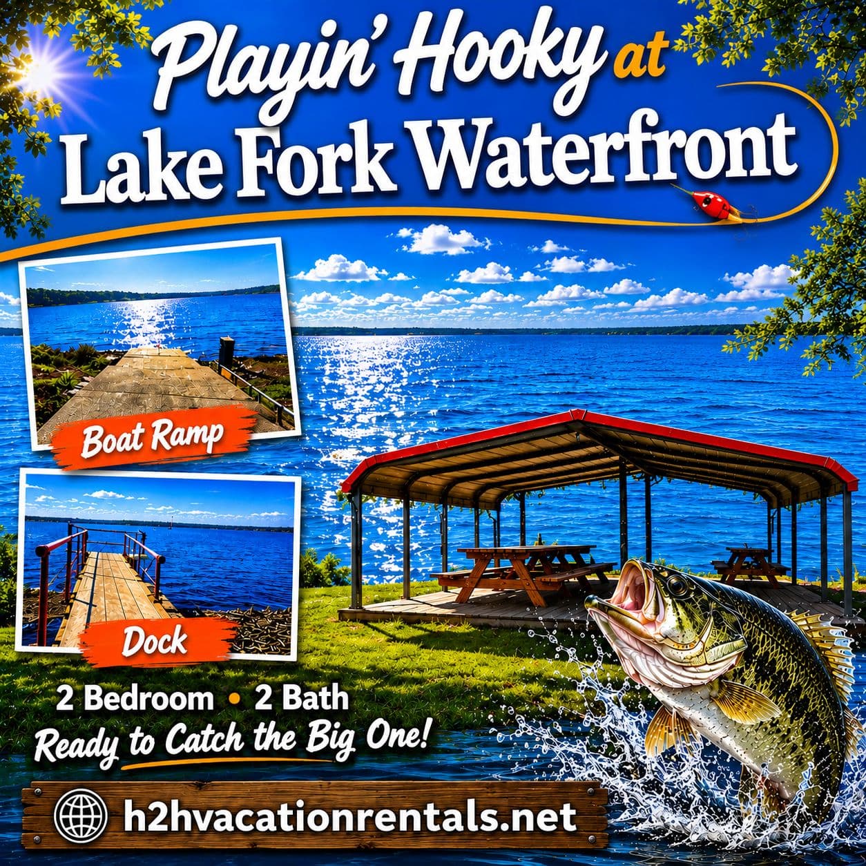 Welcome to Playin' Hooky on Lake Fork - Waterfront - Lake Fork - Quitman, Tx