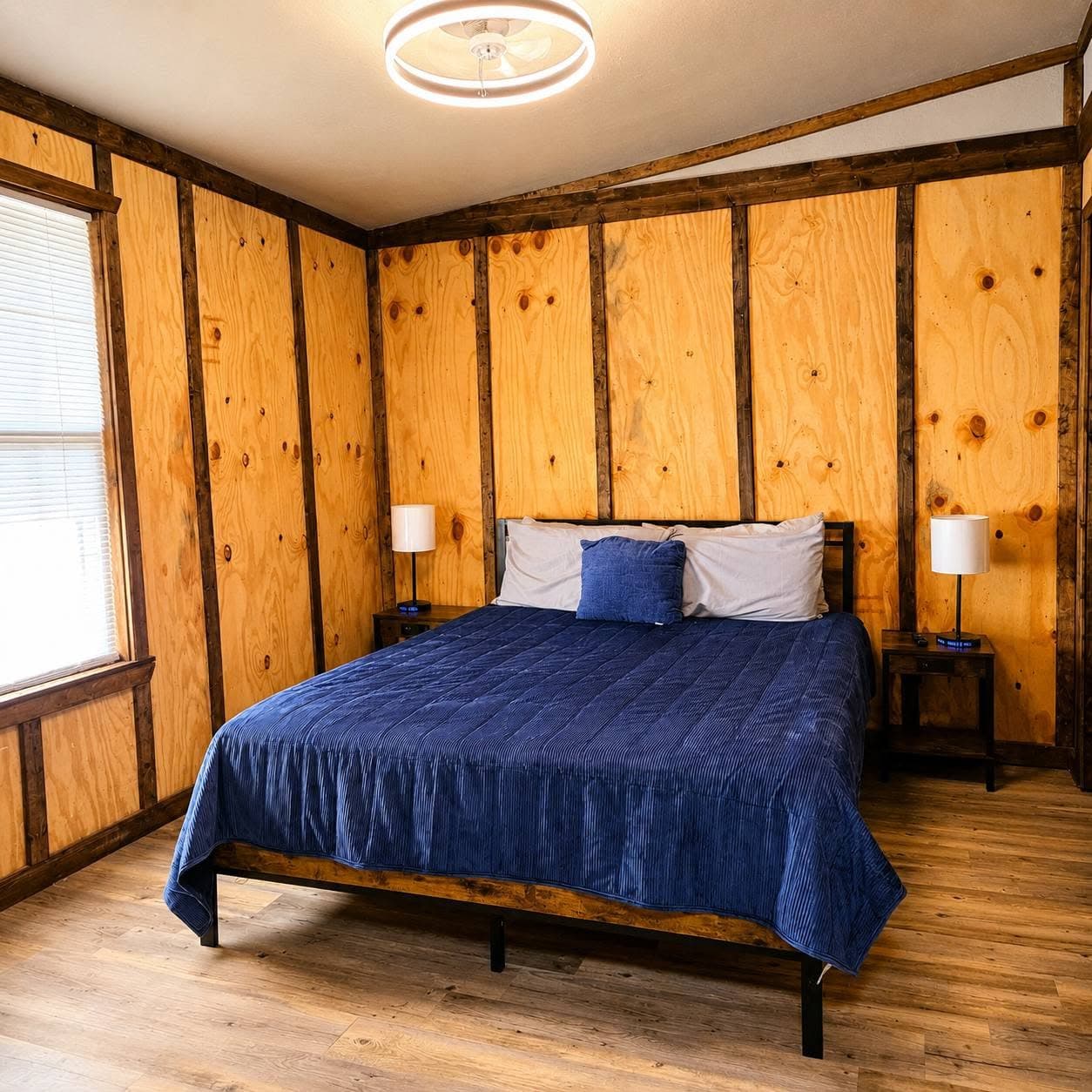 Bedroom 1 with Queen Bed and Smart TV