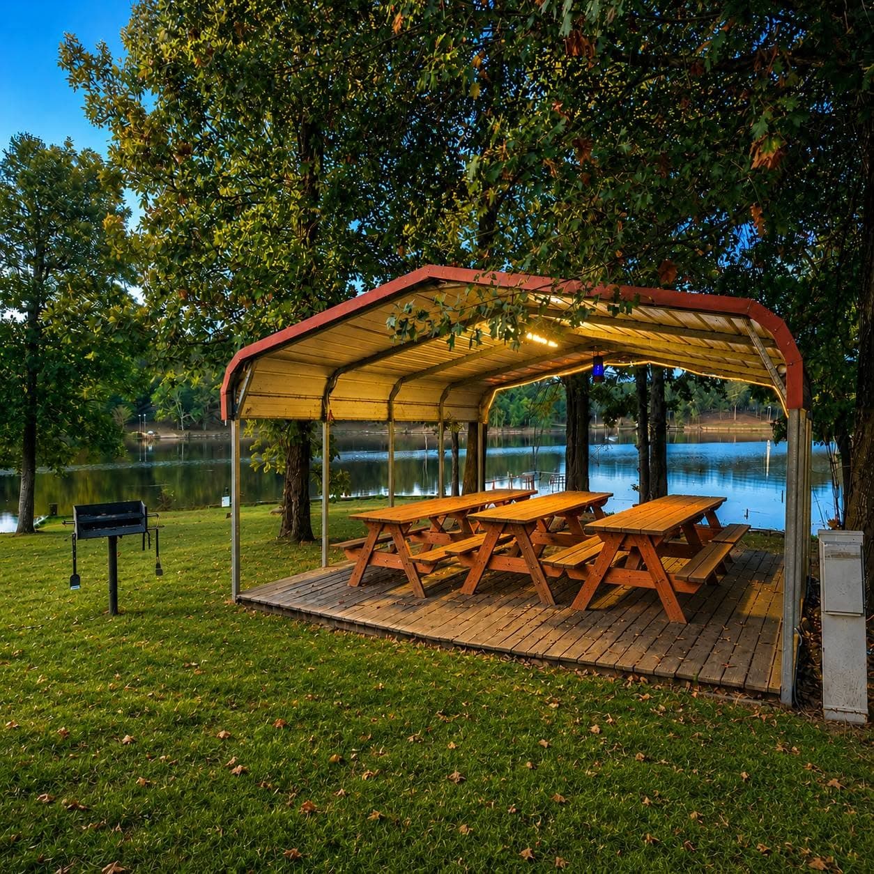Waterfront Seating Area on Property